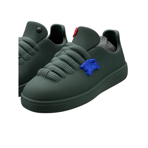 RETAIL $795 Burberry Green Bubble Sneakers*Rubber Low Tops*NEW in Box*Size 41 - Picture 2 of 16